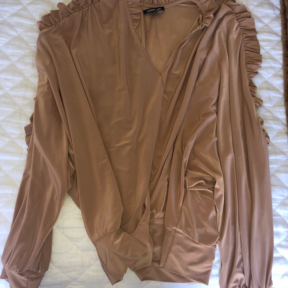 Silky tan top